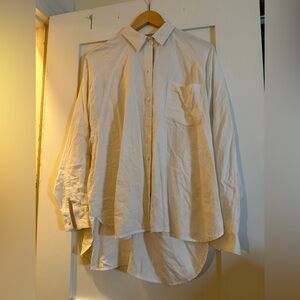 Wilfred Cream Casual Button Down Shirt
